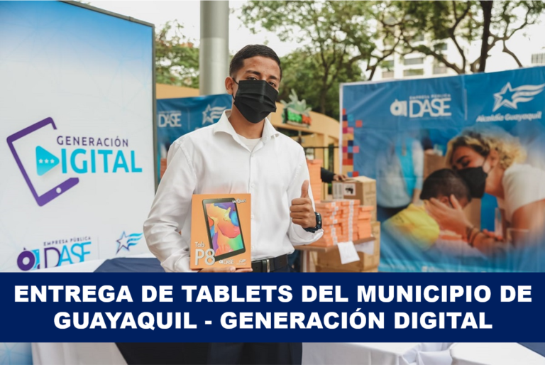 Entrega de tablets del Municipio de Guayaquil - Generación digital